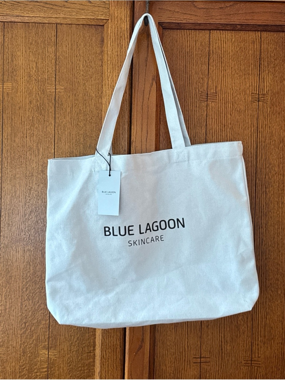 NWT! Blue Lagoon Skincare blue Canvas Tote Bag - authentic from Iceland! 💙